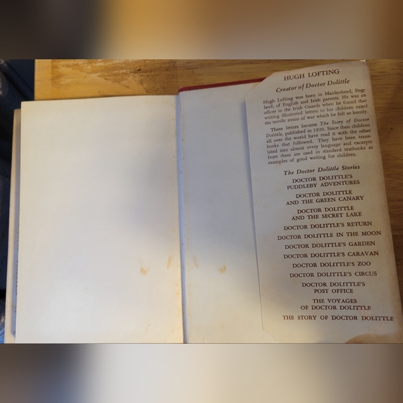 The Story of Doctor Dolittle by Hugh Lofting 54th Printing HCDJ - Picture 11 of 11